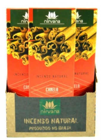 10-802 Incenso Natural Canela  9 Varetas  Linha Especia