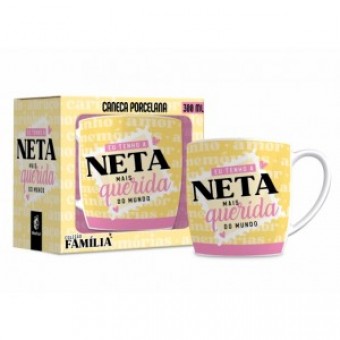14120 CANECA PORCELANA URBAN 300ML FAMILIA - NETA QUERIDA