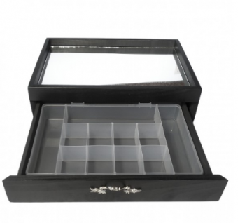 17686 CAIXA PARA ESPECIARIAS GIN PRETO LUXO