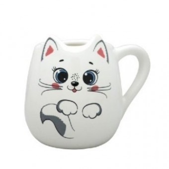 10024583 CANECA FORMATO 3D 400ML GATINHA   :SEM GTIN