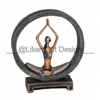 83351 yoga resina decor circ 01 25x7.4x28cm