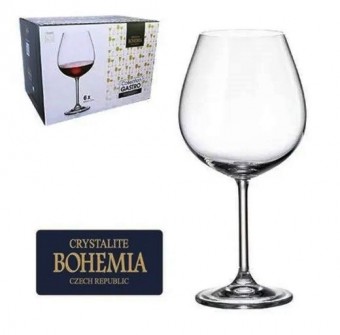 5250 CJ 6 TACAS CRISTAL ECOLOGICO (LIVRE DE CHUMBO) P/DEGUSTACAO GASTRO/COLIBRI 650ml