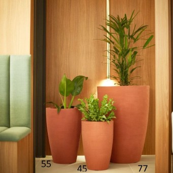 5176 VASO CONE RISCATO 55 TERRACOTA