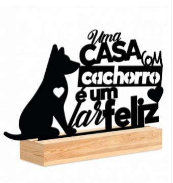 10309 enfeite de mesa - uma casa com cachorro