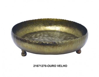 21671 FRUTEIRA ALUMINIUM REDONDA BORDA 34X34X8CM