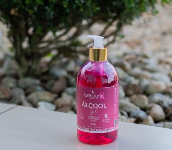 Alcool gel 430g rosa &amp; ylang