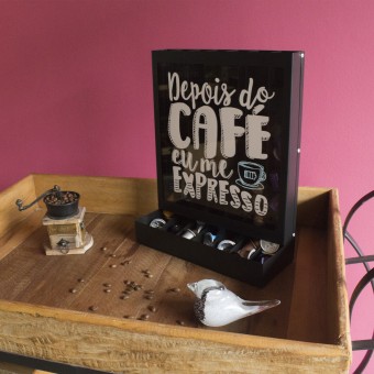 PT01.2882.LIS SUPORTE DE ACO DE MESA/PAREDE P/CAPSULAS EXPRESSO