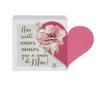 P17279 PLACA DE MESA COM ACRILICO NÃO EXISTE AMOR MAIOR...MÃE 10X15