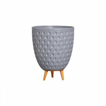 6333 CACHEPOT VOLUTA GRD CIMENTO