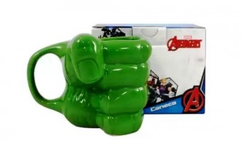 10022976 caneca formato 3d 350ml mao hulk   :sem gtin