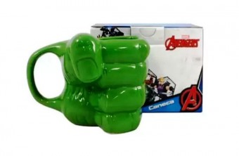 10022976 CANECA FORMATO 3D 350ML MAO HULK   :SEM GTIN