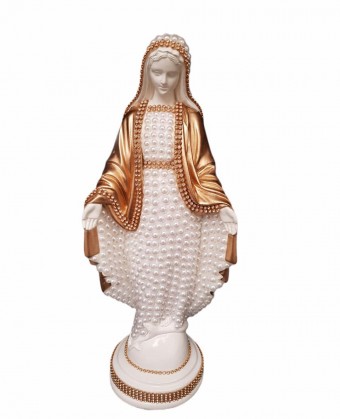 GR-30PB N SRA DAS GRACAS 30 CM BRANCA/DOURADA