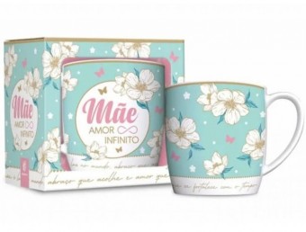 10411 CANECA PORCELANA URBAN 360ML - MAE AMOR INFINITO
