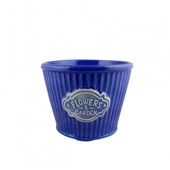 3855 CACHEPO REDONDO FLOWERS GRANDE CERAMICA - 172/ 89