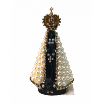 RB1336B-DNAPARECIDA DE PER DOURADA NEGRA 11 CM