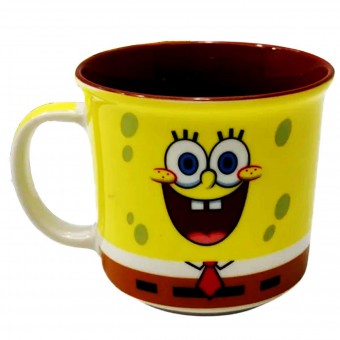 10025019 CANECA 350ML TOM BOB ESPONJA PORCELANA