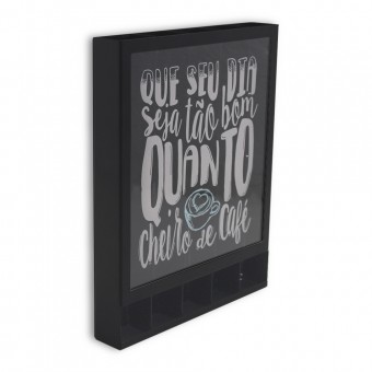 PT01.2656.LIS SUPORTE DE ACO DE PAREDE P/CAPSULAS CHEIRO DE CAFE