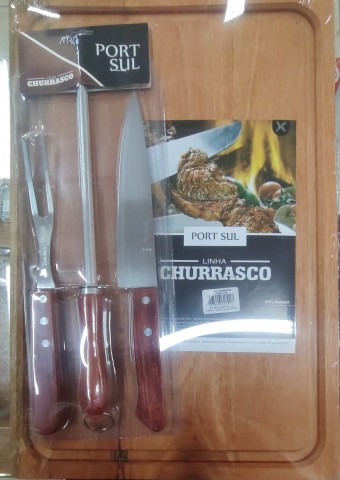 374 KIT TABUA GD PERS. COM GARFO,FACA E CHAIRA