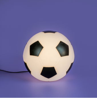 Luminaria bola de futebol-preto