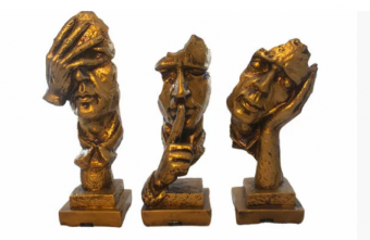 BUSTO NÃO FALO/VEJO/ESCUTO