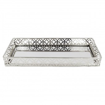 MBDJ28 BANDEJA ESPELHADA 26X11CM METAL