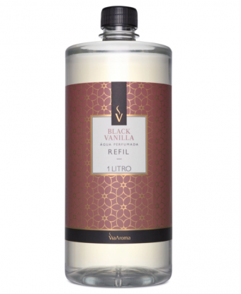 REFIL VIA AROMA 1LT AGUA PERF. CLASSICA BLACK VANILLA