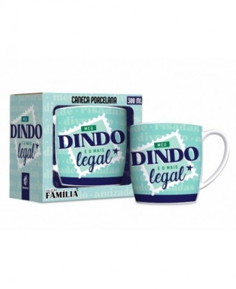 14113 CANECA PORCELANA URBAN 300ML FAMILIA - DINDO LEGAL