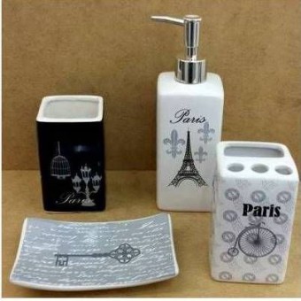 327 KIT BANHEIRO 4 pç PARIS