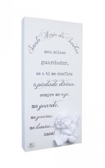 P14531 MADEIRINHA DE MESA COM RESINA SANTO ANJO 25,5X12,5