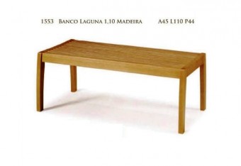 1553NM Banco Laguna 110 cm ripado  A45 x L110 x P44