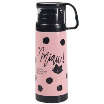 27494 SQUEEZE TÉRMICA COM CANECA 350ML - GATINHA