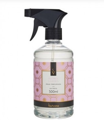 Agua perfumada 500ml peonia garden bact/antim - via aromas