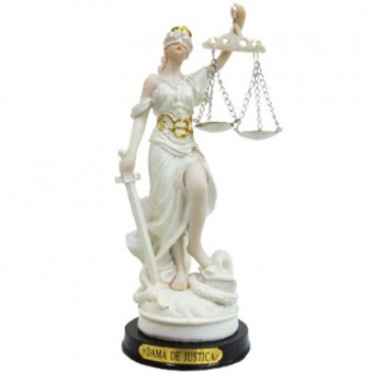 36314-2 dama da justica 37cm creme