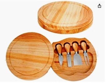UD171101 JOGO PARA QUEIJO REDONDO COM SUPORTE 04 PCS