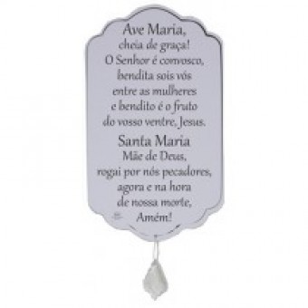 P12324 móbile de parede ave maria 24,5x14,5