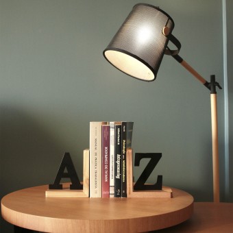 Mdpt02.3326.lis suporte de pinus/mdf p/livros az - preto