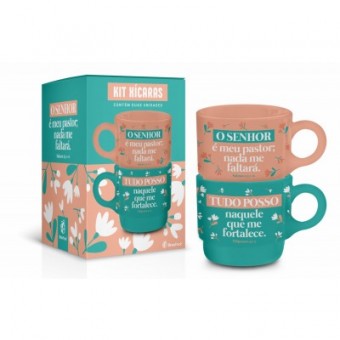 13358 CANECA EMPILHADA DUPLA ONIX FE1  - ME FORTALECE