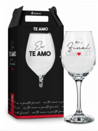 10424 taca vinho - te amo e ponto