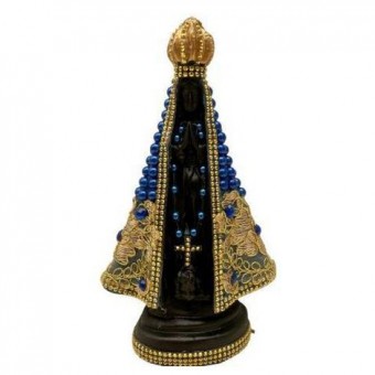 I-FPAN22 N SRA FLOR PEROLA AZUL NEGRA 22 CM