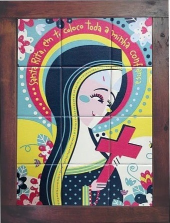 3093ag-028 quadro azulejo santa rita 30cmx40cm