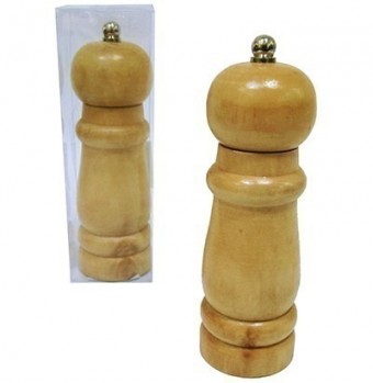 CLA0620 MOEDOR PIMENTA 14CM CERAMICA MADEIRA