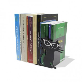 BP01.2402.FOS SUPORTE DE ACO P/LIVROS GATO PRETO