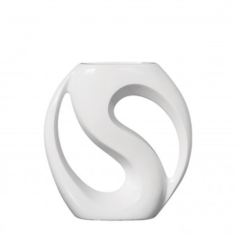 3014 VASO 2 C/BOCA BRANCO BRILHO