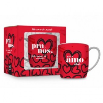 11425 CANECA PORCELANA URBAN 360ML - PRA NOS AMOR DO MUNDO