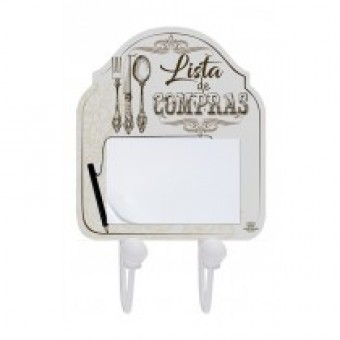 P17018 GANCHEIRA COM BLOCO DE ANOTAÇÕES LISTA DE COMPRA 32X22