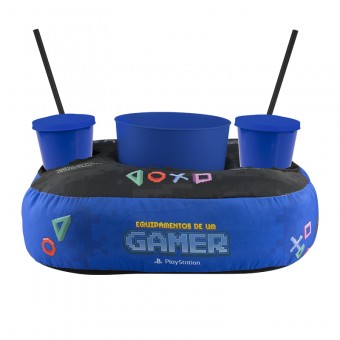 ALMOFADA PORTA PIPOCA PLAYSTATION PIXEL