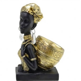 239-210 CABECA AFRICANA DECORATIVA