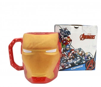10023531 caneca formato 3d 400ml iron man   :sem gtin