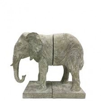 XPR5162 APARADOR ELEFANTE CINZA 29,6x13xh25,4cm