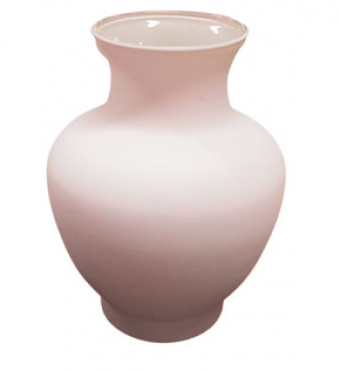 50-30004 VASO DE VIDRO MUNIQUE NUDE FOSCO 23 CM
